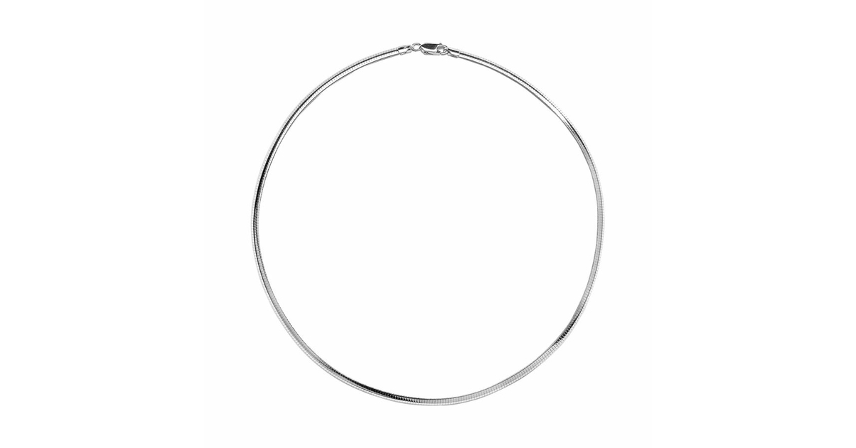 Chaine En Argent 925/1000 Maille Forçat 1mm